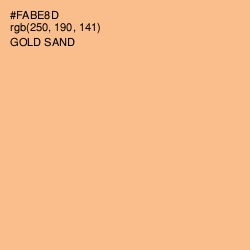#FABE8D - Gold Sand Color Image